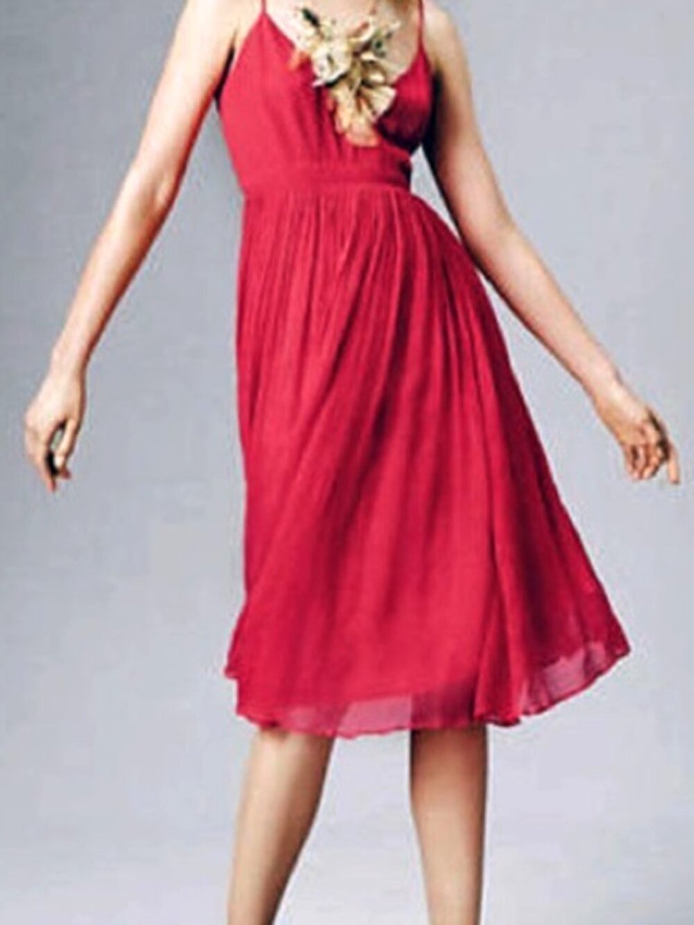 ANTHROPOLOGIE | HD In Paris | Scarlet Midi Dress | VERY GOOD!!!